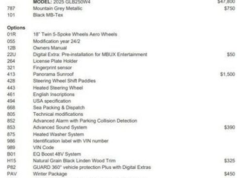 Used 2025 Mercedes-Benz GLB 250 4MATIC image 4
