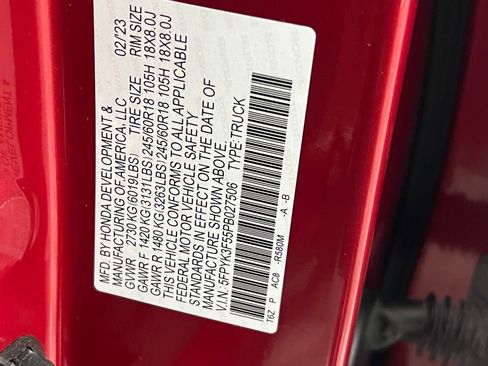 Used 2023 Honda Ridgeline RTL image 33