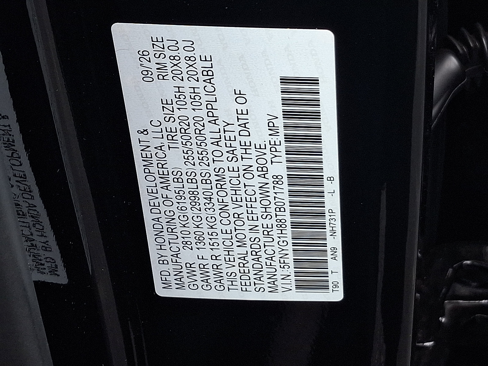 New 2026 Honda Pilot Elite image 10