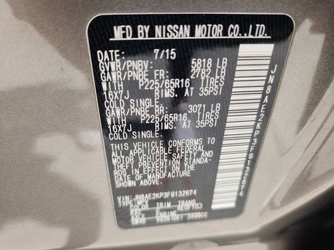 Used 2015 Nissan Quest SV FWD image 20