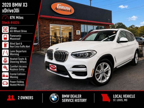 Used 2020 BMW X3 xDrive30i w/ Convenience Package AWD/4WD image 7