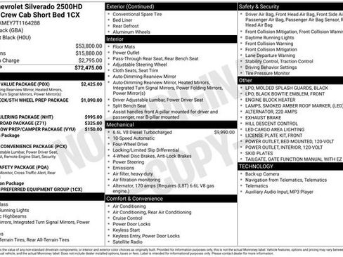 New 2026 Chevrolet Silverado 2500 Custom w/ Custom Value Package AWD/4WD image 16