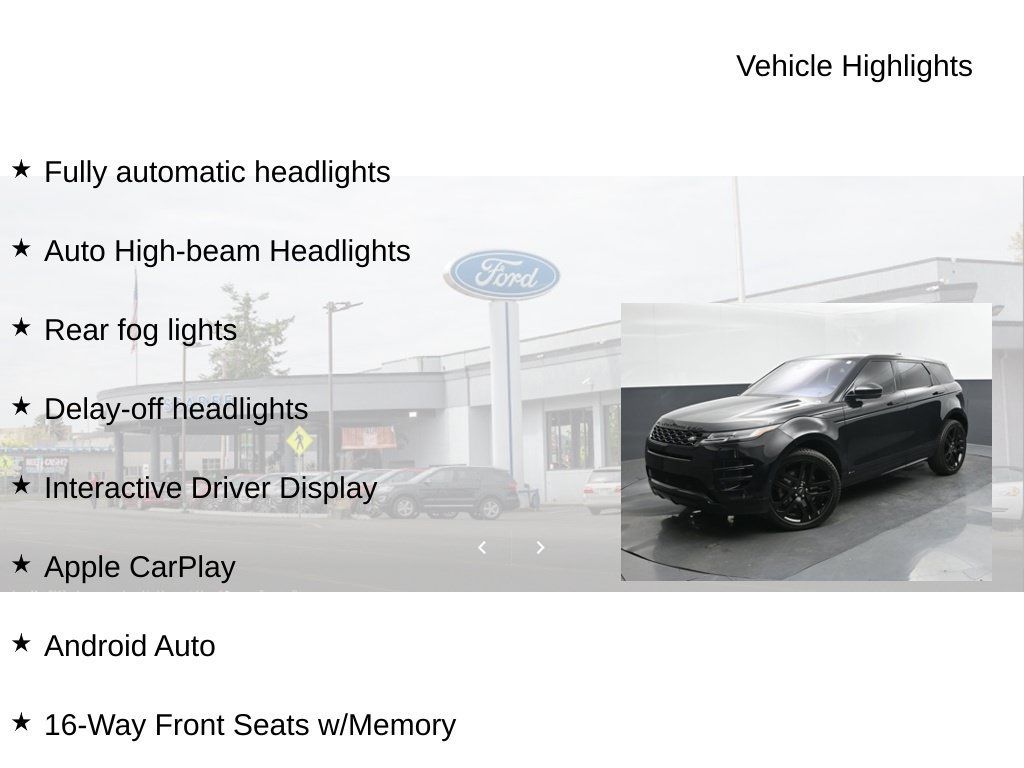 Used 2020 Land Rover Range Rover Evoque R-Dynamic HSE AWD/4WD image 18