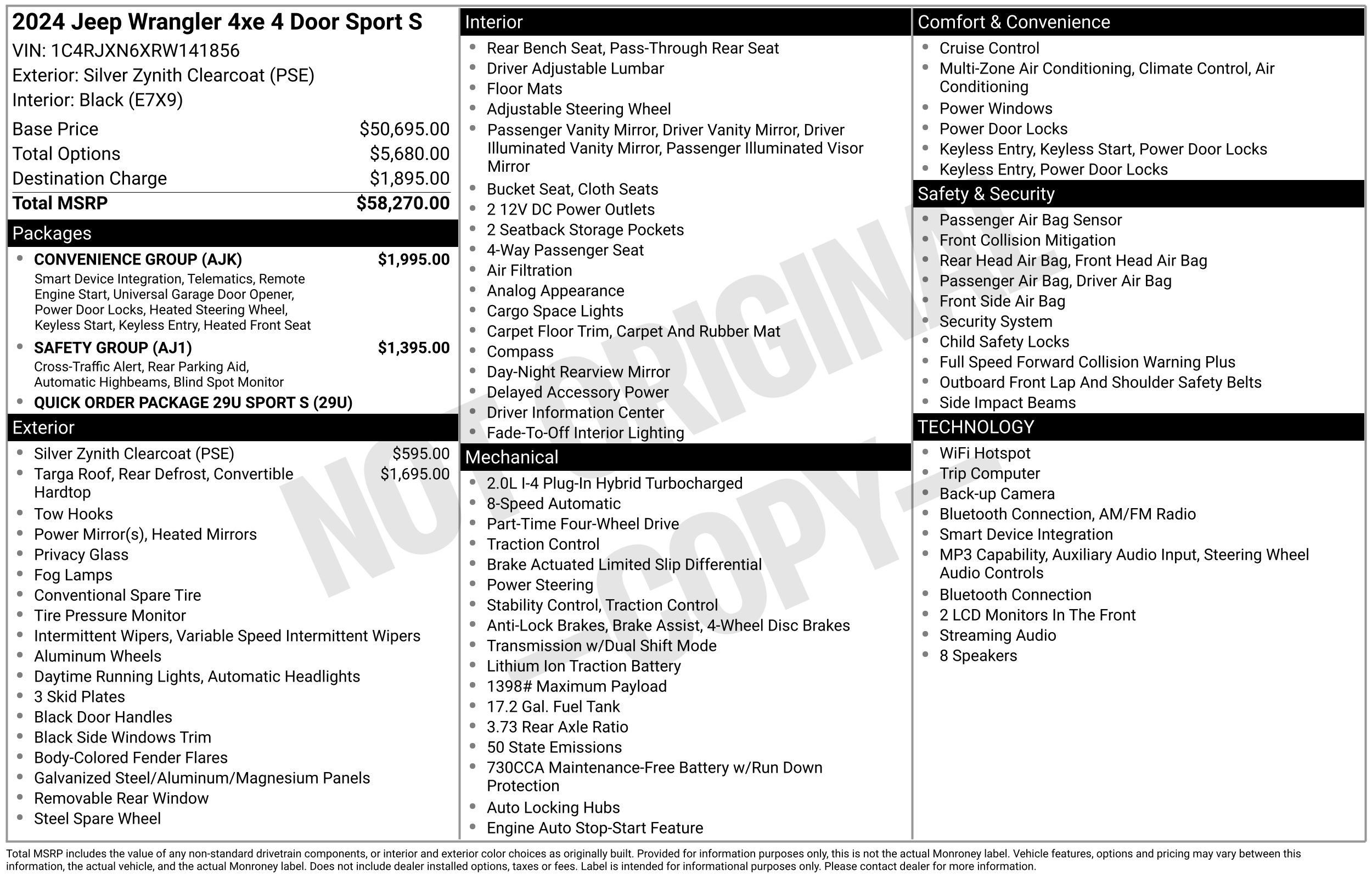 Used 2024 Jeep Wrangler Unlimited w/ Convenience Group AWD/4WD image 4