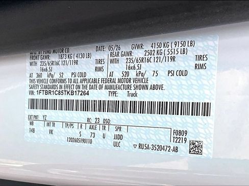 New 2026 Ford Transit 250 148 Medium Roof w/ Load Area Protection Package RWD image 13