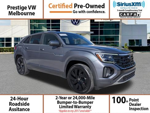 Certified 2024 Volkswagen Atlas Cross Sport SE w/ Panoramic Sunroof Package FWD image 1