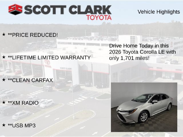 Used 2026 Toyota Corolla LE FWD image 12
