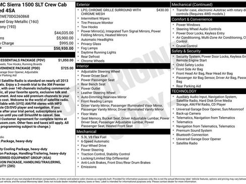 Used 2013 GMC Sierra 1500 SLT w/ Chrome Essentials Package AWD/4WD image 1