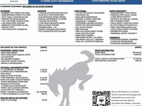 New 2025 Ford Bronco Badlands image 2