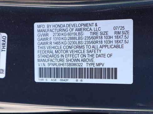 Used 2025 Honda Odyssey EX-L image 21