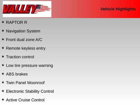 Certified 2025 Ford F150 Raptor w/ Equipment Group 803A Raptor R AWD/4WD image 11