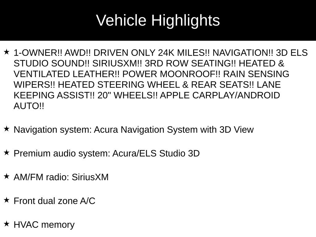 Used 2022 Acura MDX w/ Advance Package AWD/4WD image 15