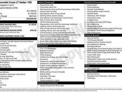 Used 2017 Chevrolet Cruze LT w/ Convenience Package image 5