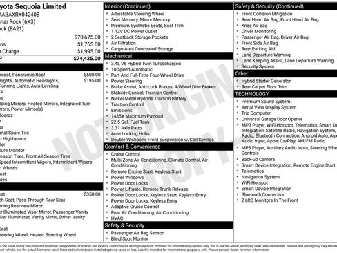 Used 2024 Toyota Sequoia Limited AWD/4WD image 6