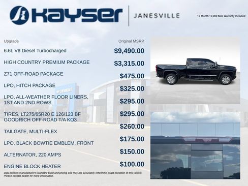 Certified 2024 Chevrolet Silverado 3500 High Country w/ High Country Premium Package AWD/4WD image 2