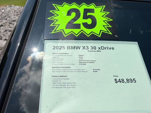 Used 2025 BMW X3 xDrive30 w/ Convenience Package AWD/4WD image 19