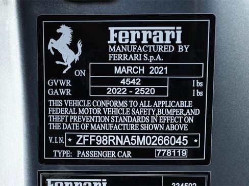 Certified 2021 Ferrari Roma image 42