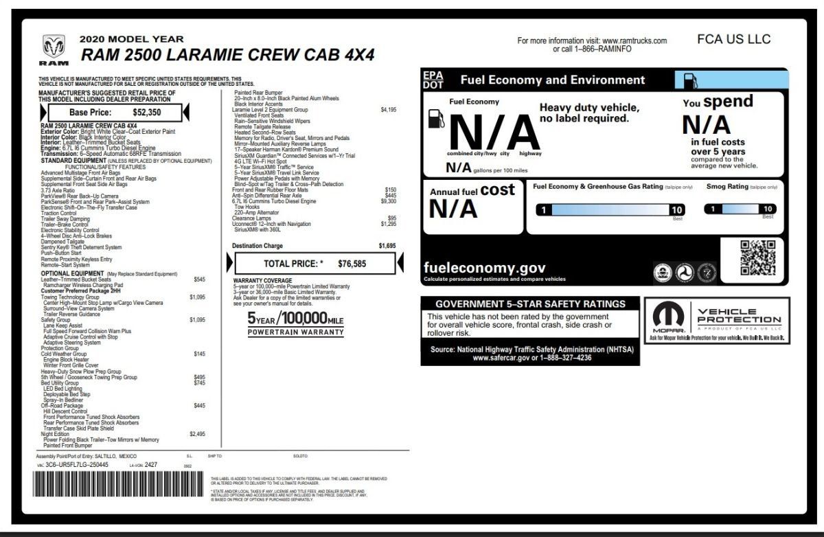 Used 2020 RAM 2500 Laramie AWD/4WD image 15