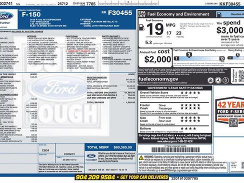 Used 2019 Ford F150 Lariat AWD/4WD image 5