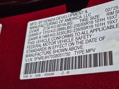 Used 2025 Honda Odyssey Sport-L image 32