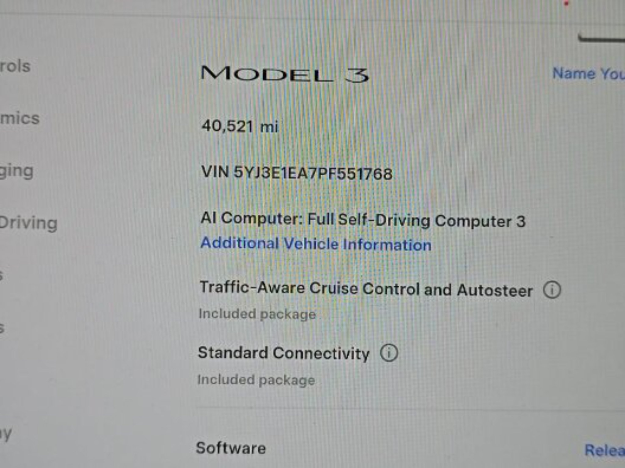 Used 2023 Tesla Model 3 Standard Range RWD image 3