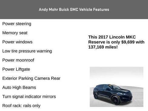 Used 2017 Lincoln MKC Reserve w/ Lincoln MKC Climate Package AWD/4WD image 12