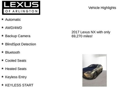 Used 2017 Lexus NX 200t AWD w/ Premium Package image 7