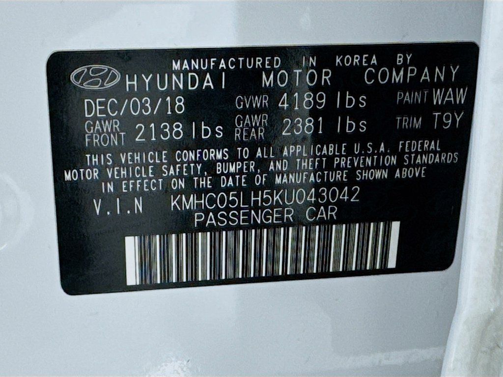 Used 2019 Hyundai Ioniq Limited FWD image 42