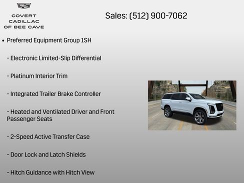 New 2026 Cadillac Escalade Platinum Sport w/ LPO, Floor Liner Package AWD/4WD image 12