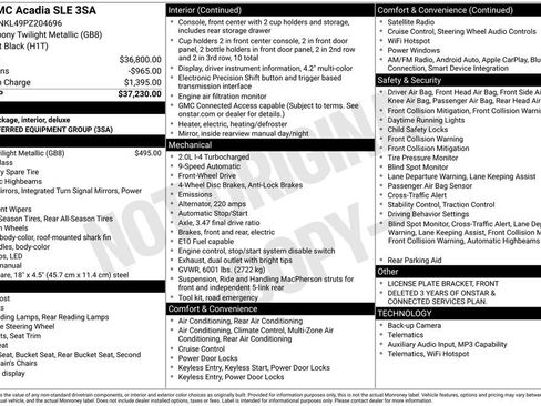 Used 2023 GMC Acadia SLE image 2