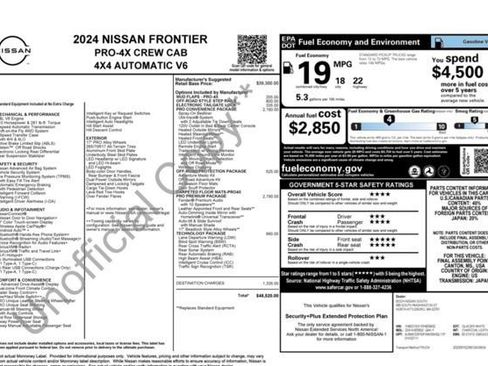 Used 2024 Nissan Frontier PRO-4X w/ Pro Premium Package AWD/4WD image 24