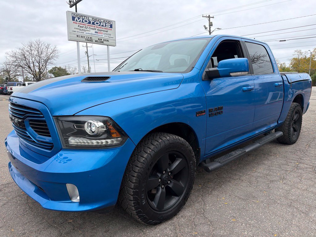 Used 2018 RAM 1500 Sport w/ Hydro Blue Sport Package AWD/4WD image 1