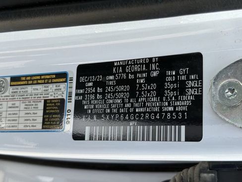 Used 2024 Kia Telluride S w/ S Sunroof Package FWD image 36