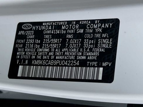 Certified 2023 Hyundai Kona SEL w/ Cargo Package AWD/4WD image 30