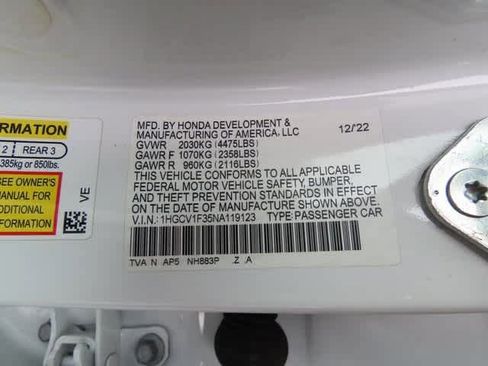 Certified 2022 Honda Accord Sport image 25