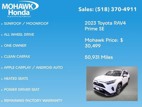 Used 2023 Toyota RAV4 SE w/ Weather & Moonroof Package image 14