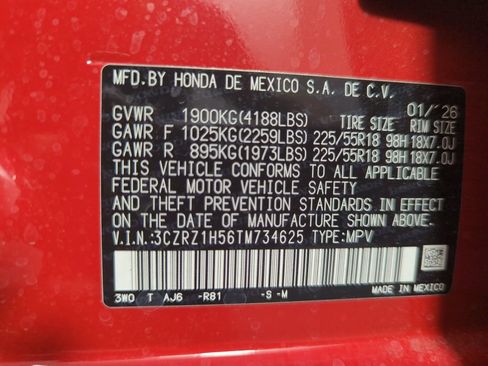 Certified 2026 Honda HR-V Sport image 25