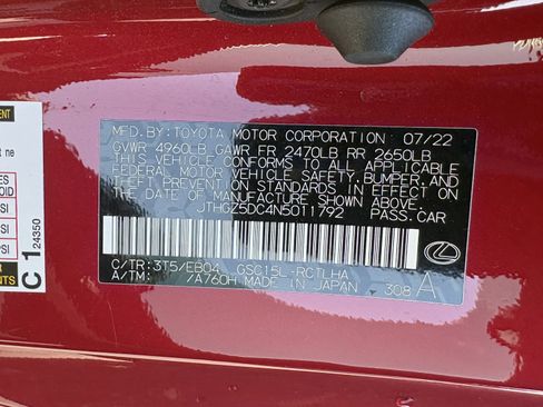 Used 2022 Lexus RC 350 F Sport AWD/4WD image 35