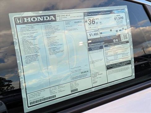 New 2026 Honda Civic LX image 17