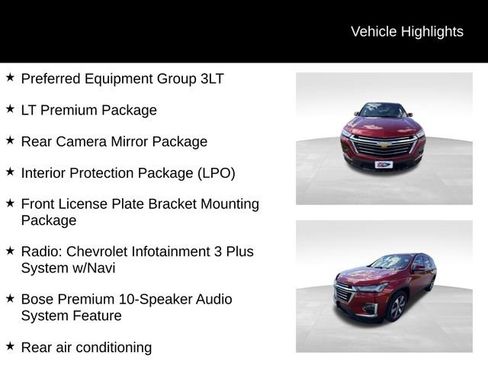 Certified 2023 Chevrolet Traverse LT w/ LT Premium Package FWD image 13
