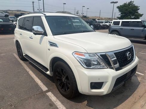 Used 2020 Nissan Armada Platinum w/ Captain's Chairs Package AWD/4WD image 2