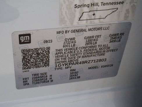 Certified 2024 Cadillac XT6 Luxury w/ LPO, Floor Liner Package FWD image 27