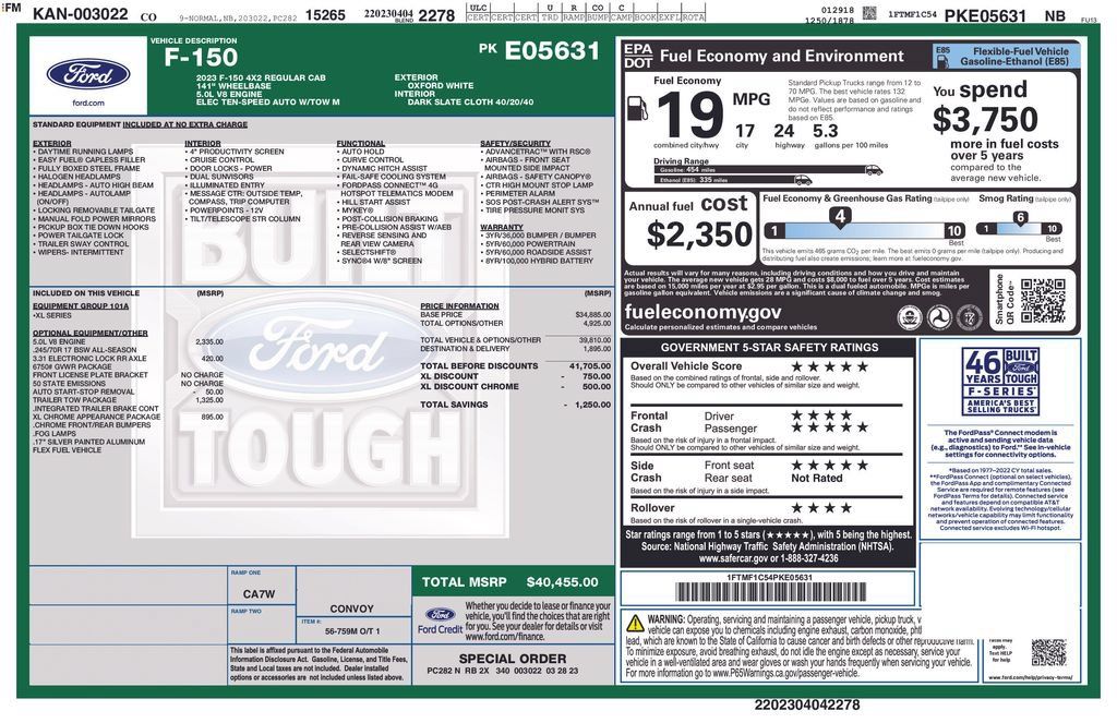 Used 2023 Ford F150 XL w/ Trailer Tow Package RWD image 21