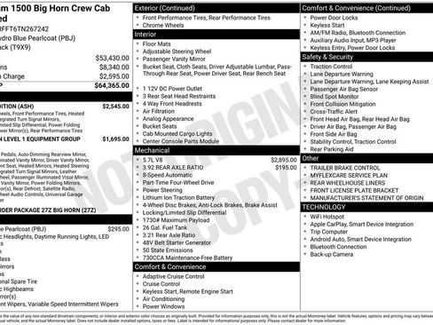 New 2026 RAM 1500 Big Horn w/ Night Edition AWD/4WD image 2
