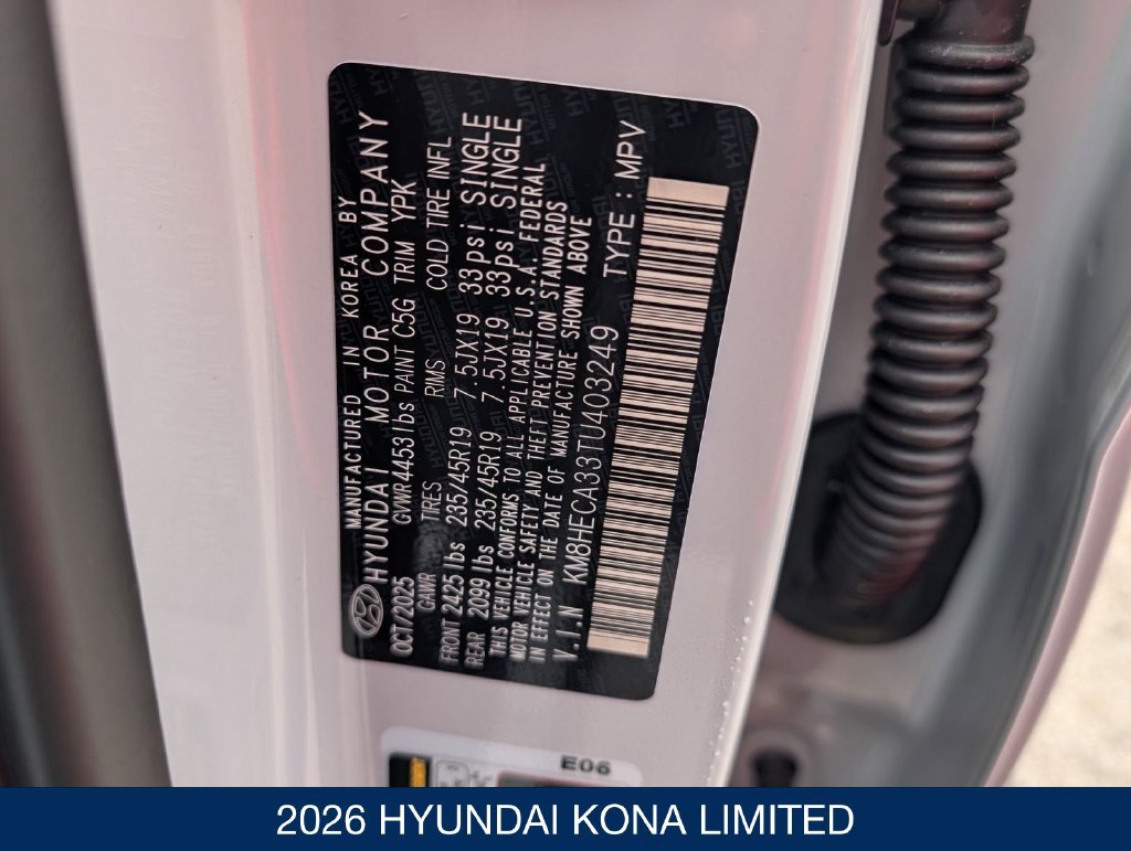 New 2026 Hyundai Kona Limited AWD/4WD image 35