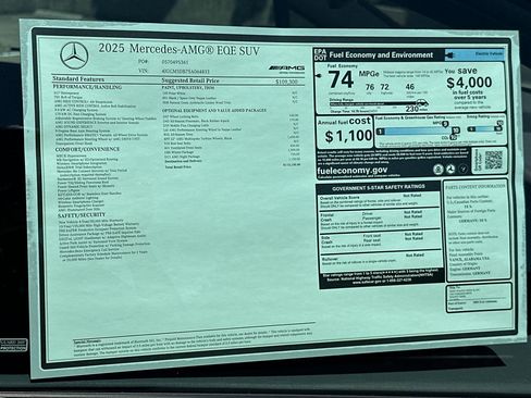 New 2025 Mercedes-Benz EQE AMG 4MATIC SUV image 35