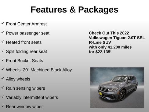 Used 2022 Volkswagen Tiguan SEL R-Line AWD/4WD image 25