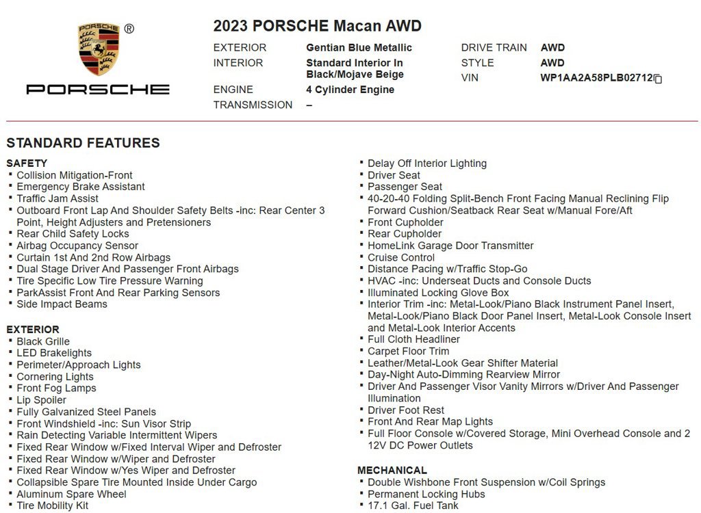 Used 2023 Porsche Macan AWD/4WD image 19