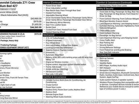 Used 2025 Chevrolet Colorado Z71 w/ Z71 Convenience Package 2 AWD/4WD image 26
