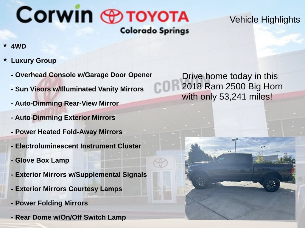 Used 2018 RAM 2500 Big Horn w/ Sport Appearance Group AWD/4WD image 7